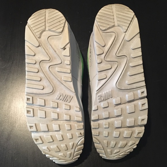 Nike Air Max 90 Grey Mean Green Gradient Sz 13 - Picture 5 of 5